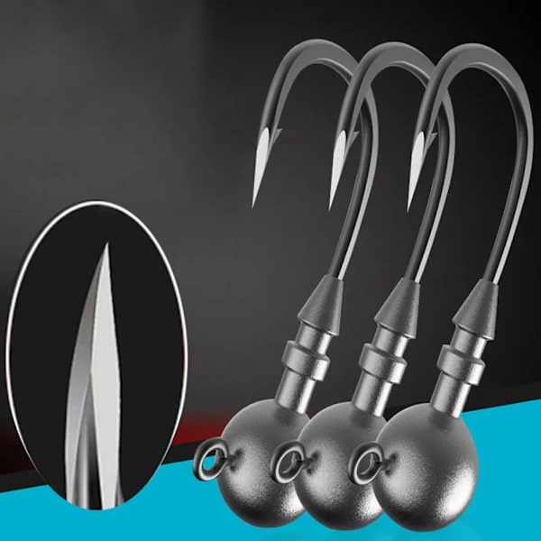 25st Sharp Fishing Jig Krokar Fiske Jig Head Krok 2G 2g