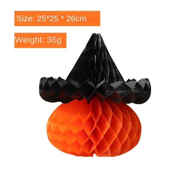2 st halloween papper fladdermus hängande pumpa hatt hänge D D D