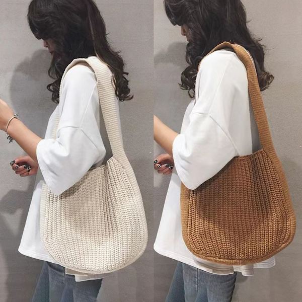 Strikkede Tasker Skuldertasker BEIGE beige