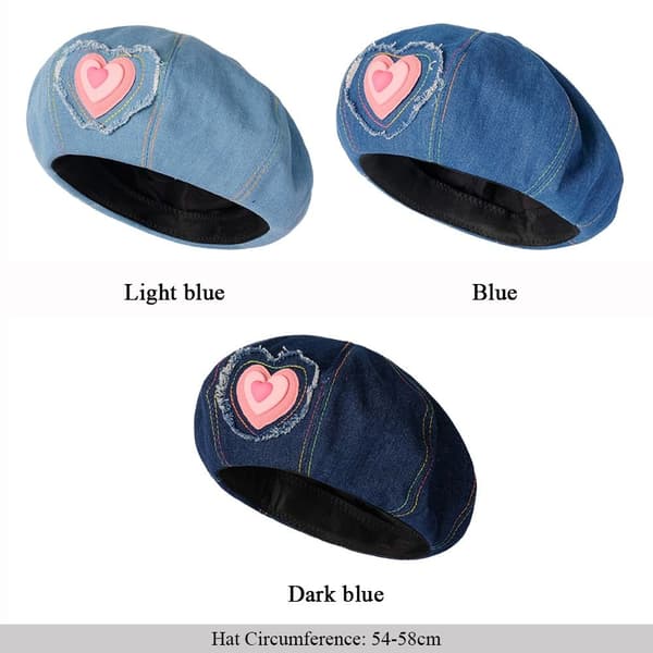 Baretter Hat Malerkasket MØRKEBLÅ dark blue
