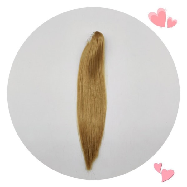 Straight Hair Clip Hestehale Hår GULD gold