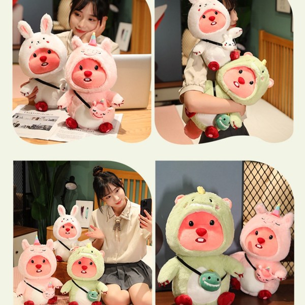 Little Beaver Doll Loopy Doll VALKOINEN 40cm White 40CM