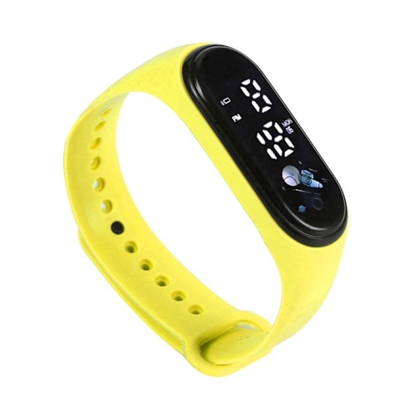Student Elektronisk Klokke Digital Klokke GUL Yellow