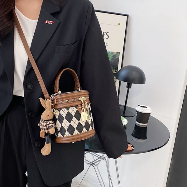 Bucket Bag Handväska för kvinnor Messenger Bag coffee