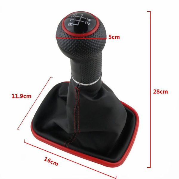 Vaihteenvaihteen nuppi Auton vaihteenvaihdin PUNAINEN 5 SPEED 5 SPEED Red 5 speed-5 speed