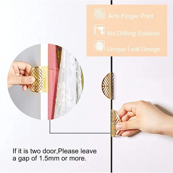 2st Finger Edge Pull Cabinet Handtag Böjda Drag