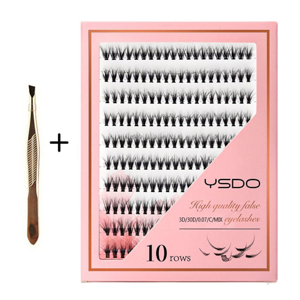 Lash Clusters DIY Lash Extension Kit 30D & LASH TWEEZER 30D & 30D & Lash Tweezer