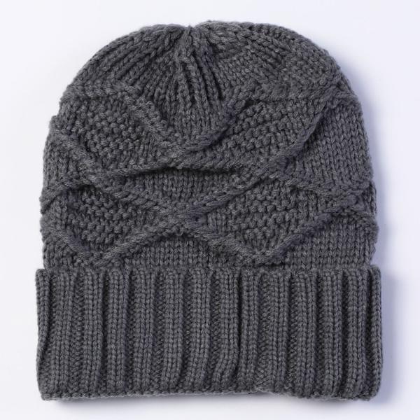 Høreværn Hat Strikket Pullover Hat GRÅ grey