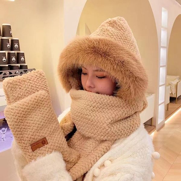Tørklædehandsker Maskesæt Bear Ear Hat STYLE 3 STYLE 3 Style 3