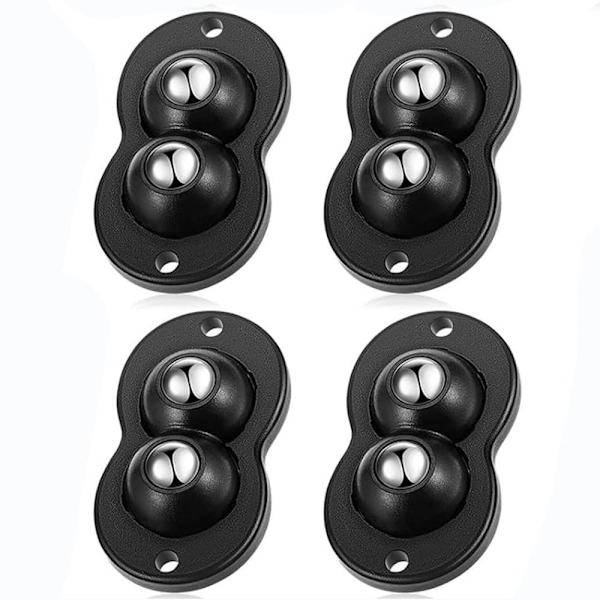 4 Stk Mini Hjul Hjul Dobbelt Perle Universal Hjul Apparat