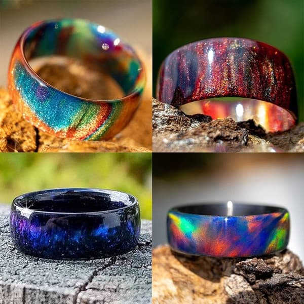 2 stk Sky Star Ringe syv farvede ring 10 10
