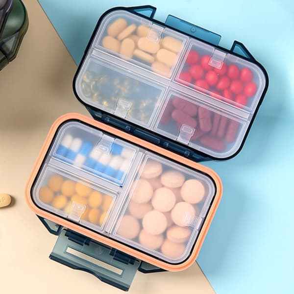 Piller Organizer Pillerförvaringslåda GRÅ gray