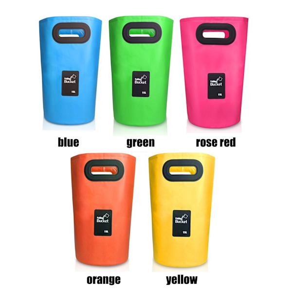 15L Camping hopfällbar vattenhink Reseförvaring ROSE RED rose red
