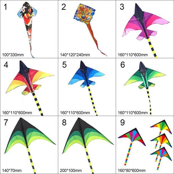 Plastic Fighter Kite Large Plane Kites 1 1 1