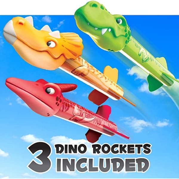 Dinosaur Rocket Launcher til børn affyring op til 100 ft