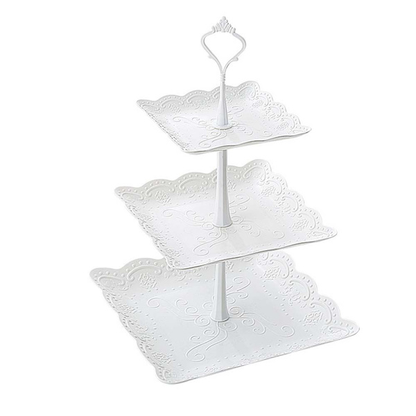 2 set Cupcake Tower Stand Dessert Stand Hållare Serveringsdisplay