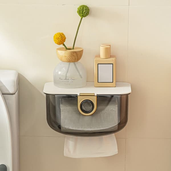 Toiletpapirholder Tissue Box HVID White