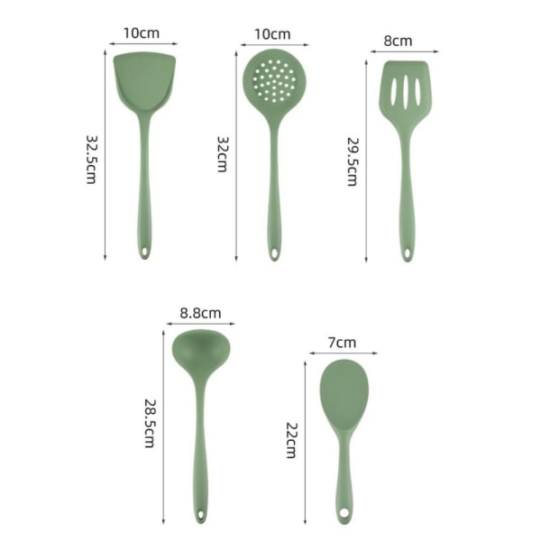 5kpl/ set Keittiövälineetsetti Set PUNAINEN Red