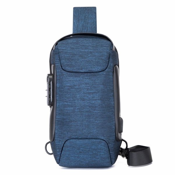 Bärbar förvaringsväska för Asus ROG Ally Game Conslole Case Crossbody-ryggsäck Navy Blue