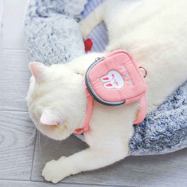 Dog Self Ryggsäck Pet Rullesäck PINK M pink M