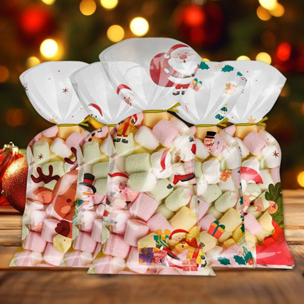 50 st julgodispåsar Xmasförpackningspåsar C C C