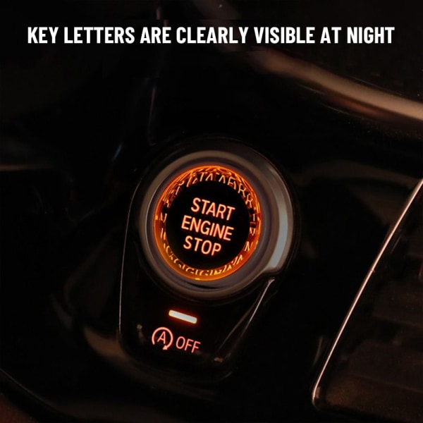 til bm w E90 E91 E92 E93 E60 4-farvet start stop knap sort