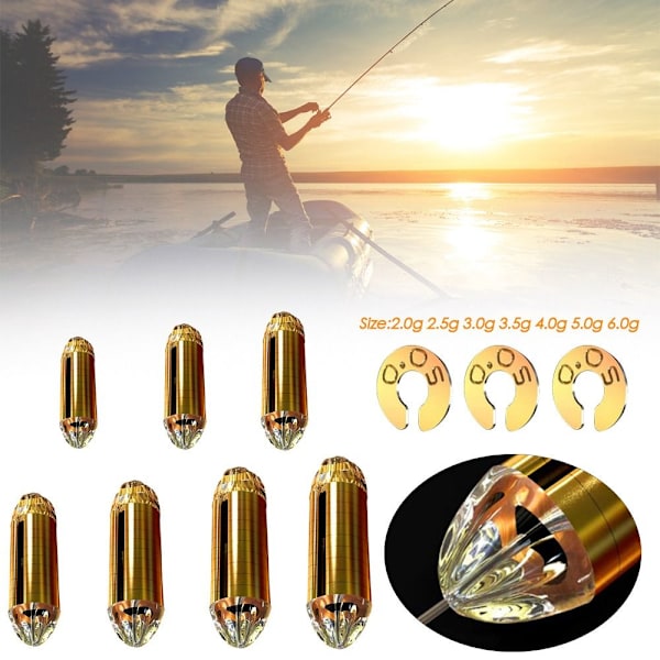 6st Bly Sänka Fiske Bly fall 4,0G 4,0G 4.0g