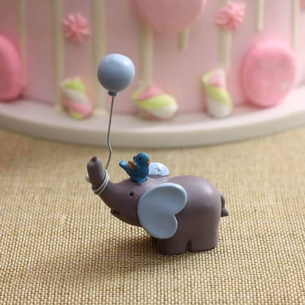 Elefant Ornament Elefantdukke BLÅ Blue