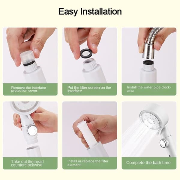 Dusjhode Vannbesparende sprinkler HVIT white