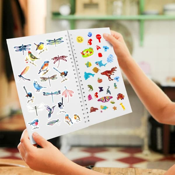 Sticker Book Sticker Organizer Oppbevaringsbok