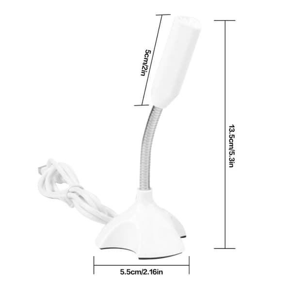 Desktop USB Mikrofon Tal VIT White