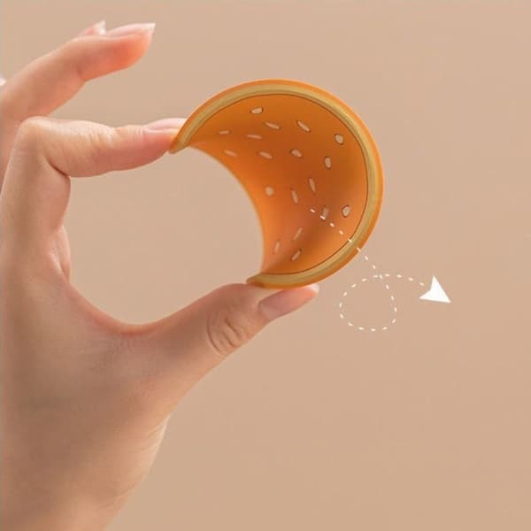 8 stk/sett Burger Shape Coaster Cup Pad Isolasjonsmatte