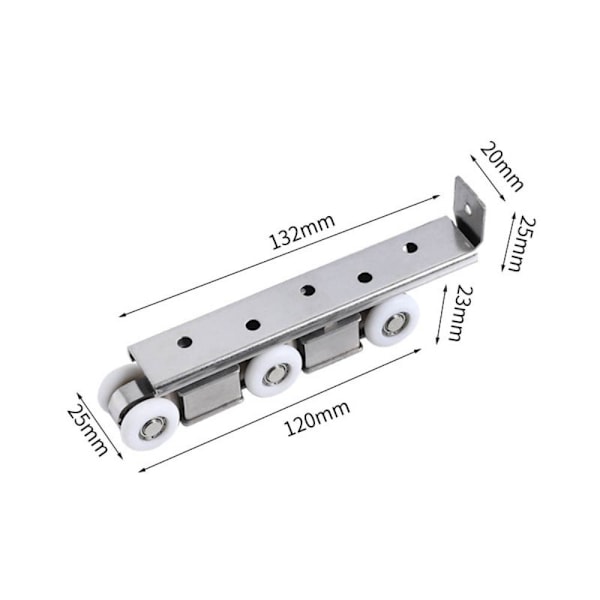 Liukuoven pyöräkiskon kisko Täysi set 3 3 3