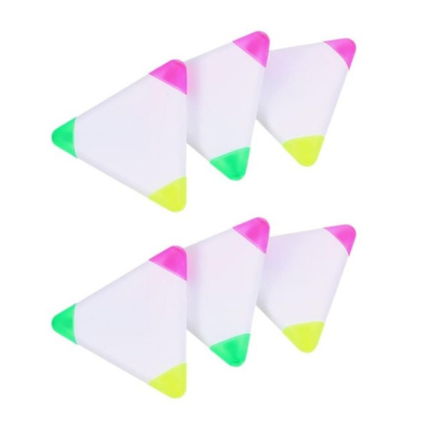Skrivefarvepenne Highlighter 6 stk