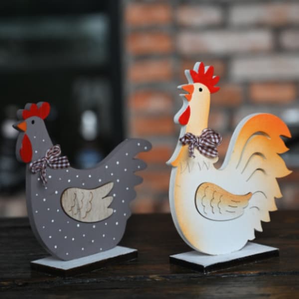 Hane Træ Craft Home Decor GRÅ Grey