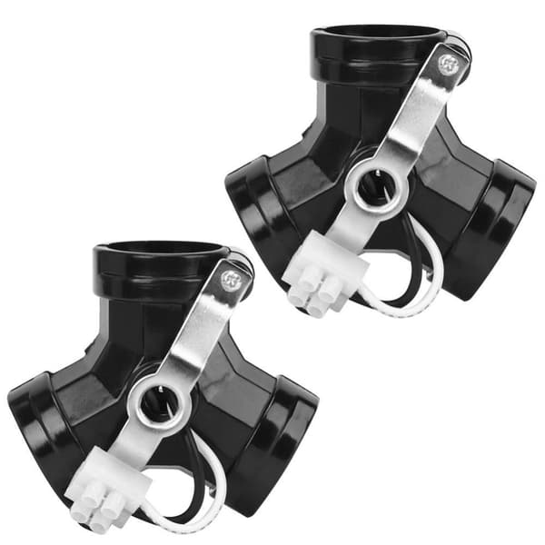 2 Stk E27 Lampe Sokkel Holder Lyspære Sokkel Splitters