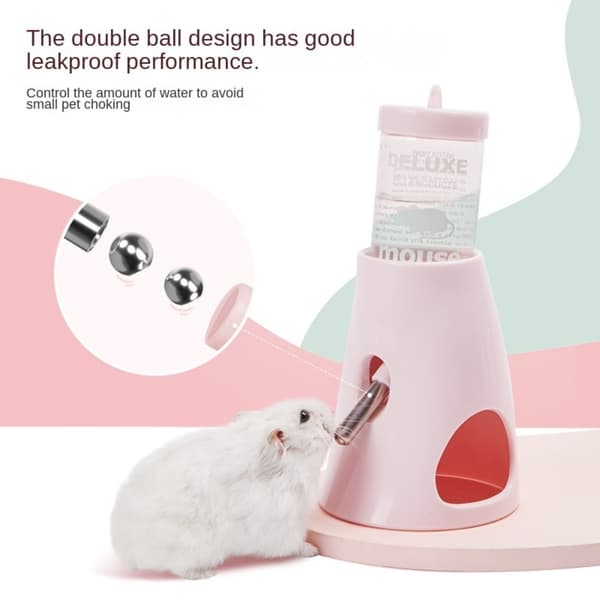 Hamster Water Dispenser Flask Dispenser VIT White