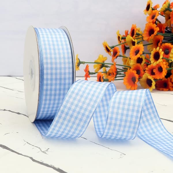 Taft bånd Gingham bånd polyester