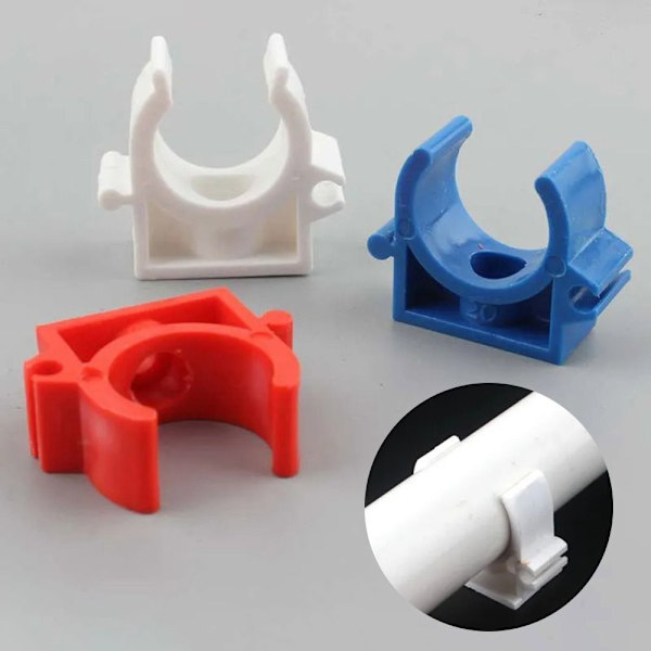 PVC Rørklemmeforbindelse Rørfittings RØD 20MM Red 20mm