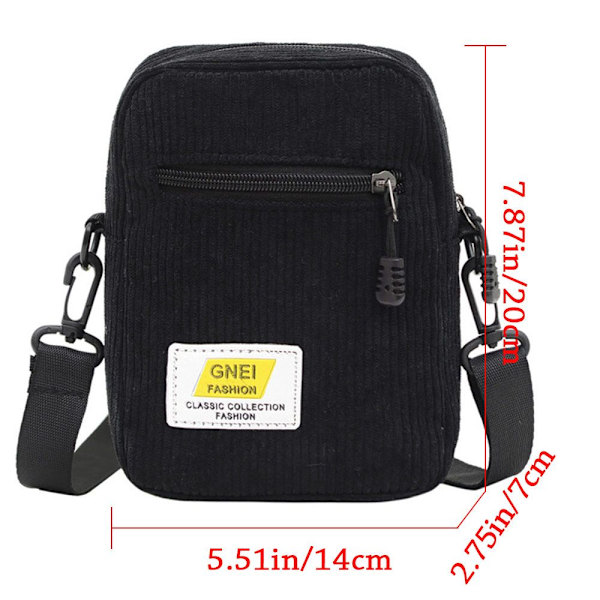 Axelväska Messenger Bag SVART black