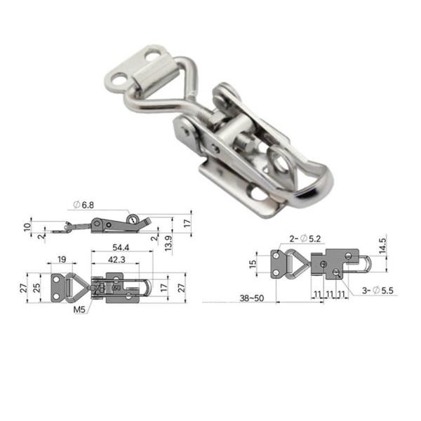 2stk Toggle Clamp Latch Anti-Rattle Toggle Latch Festeklemme