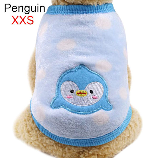 Lemmikkieläinten vaatteet Puppy Vest Koiran haalari XXS PENGUIN XXS