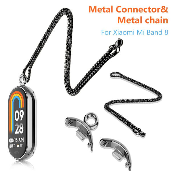 1 par urremstik Båndremadapter SORT Black Connector&Chain-Connector&Chain