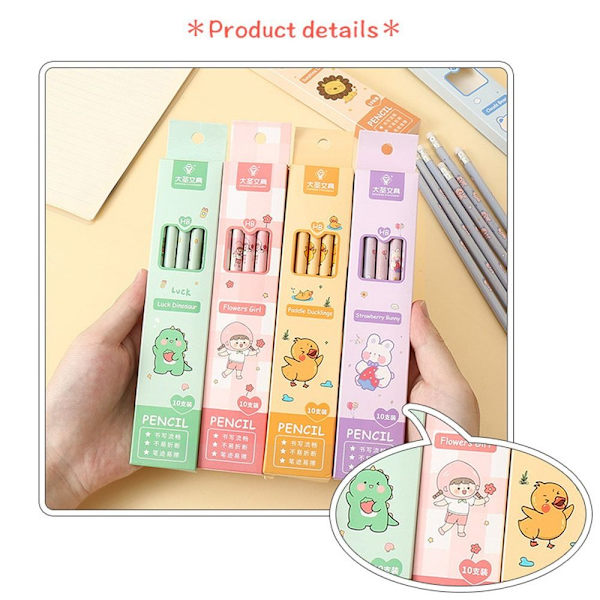 10 kpl HB Pencil kirjoituslyijykynä BEAR BEAR Bear