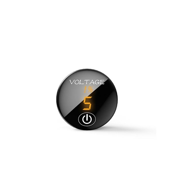 Digitalt voltmeter Batterikapacitetsmåler ORANGE Orange