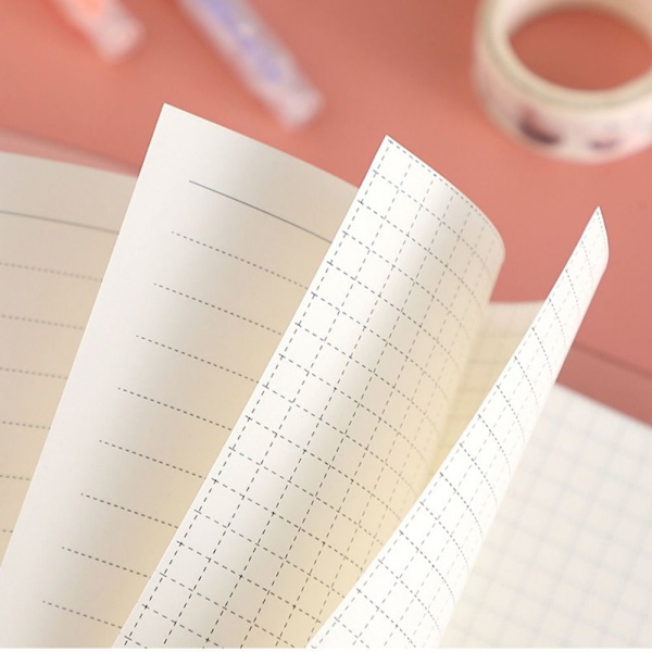 2 STK Pocket Notebook Høyt Utseende nivå Notisblokk 6 Rund Ring FBAJQQ0025-SET