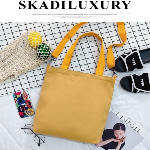 Student Tutorial Taske Totes Shopper Tasker GUL Yellow