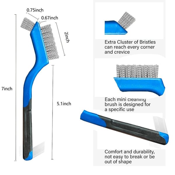 3 kpl Scratch Brush Set