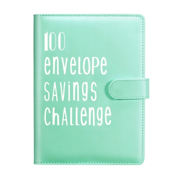 100 Days Envelope Challenge Binder Savings Book GRÖN green