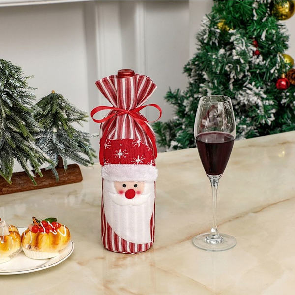 Christmas Wine Bottle Cover Champagne Bottle Cover SNOWMAN Snowman